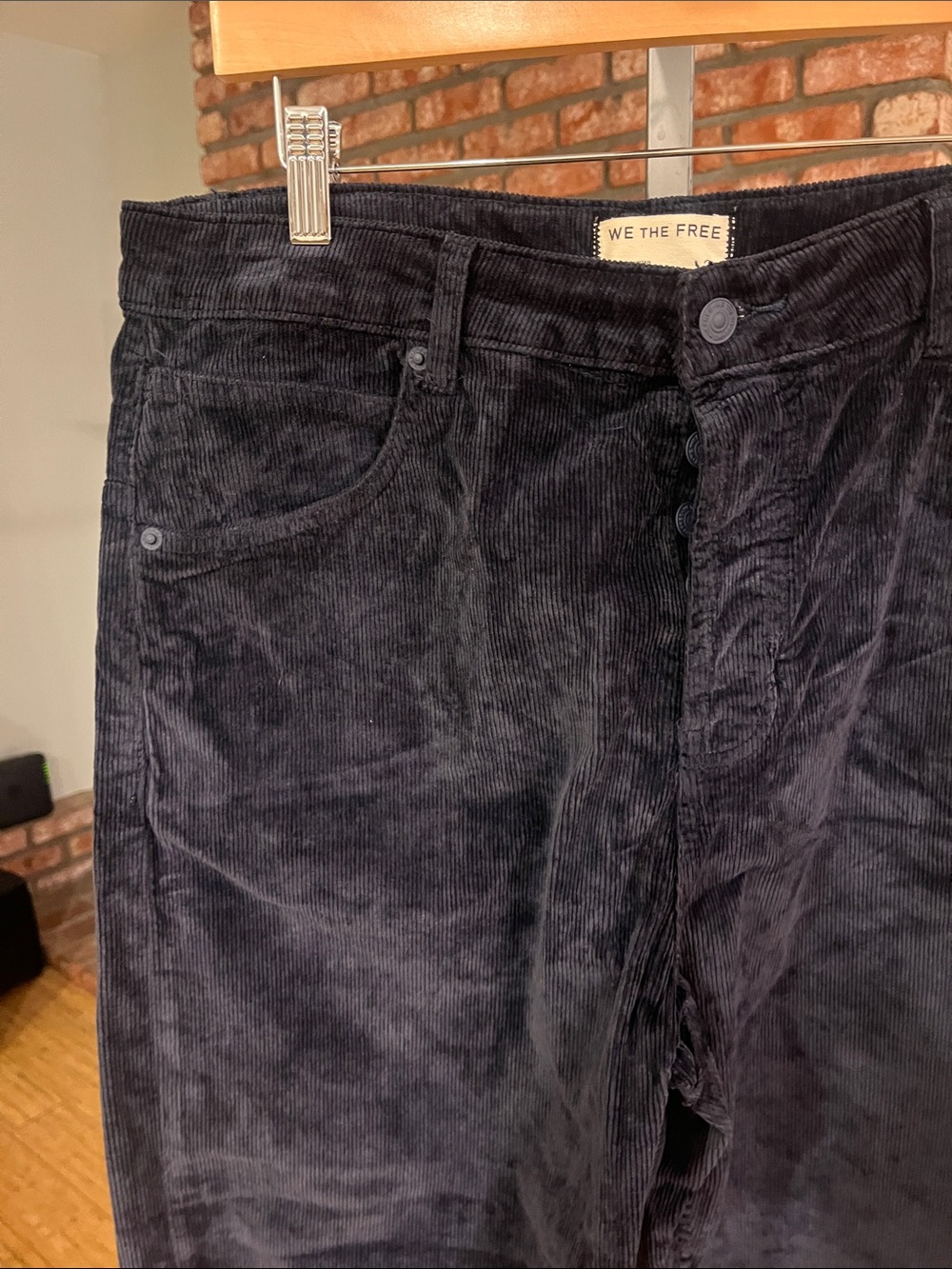 We The Free $128 NWOT Corduroy Deep Trance Dropped Boyfriend Jean - Picture 2 of 4
